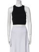 T by Alexander Wang Crew Neck Sleeveless Crop Top
