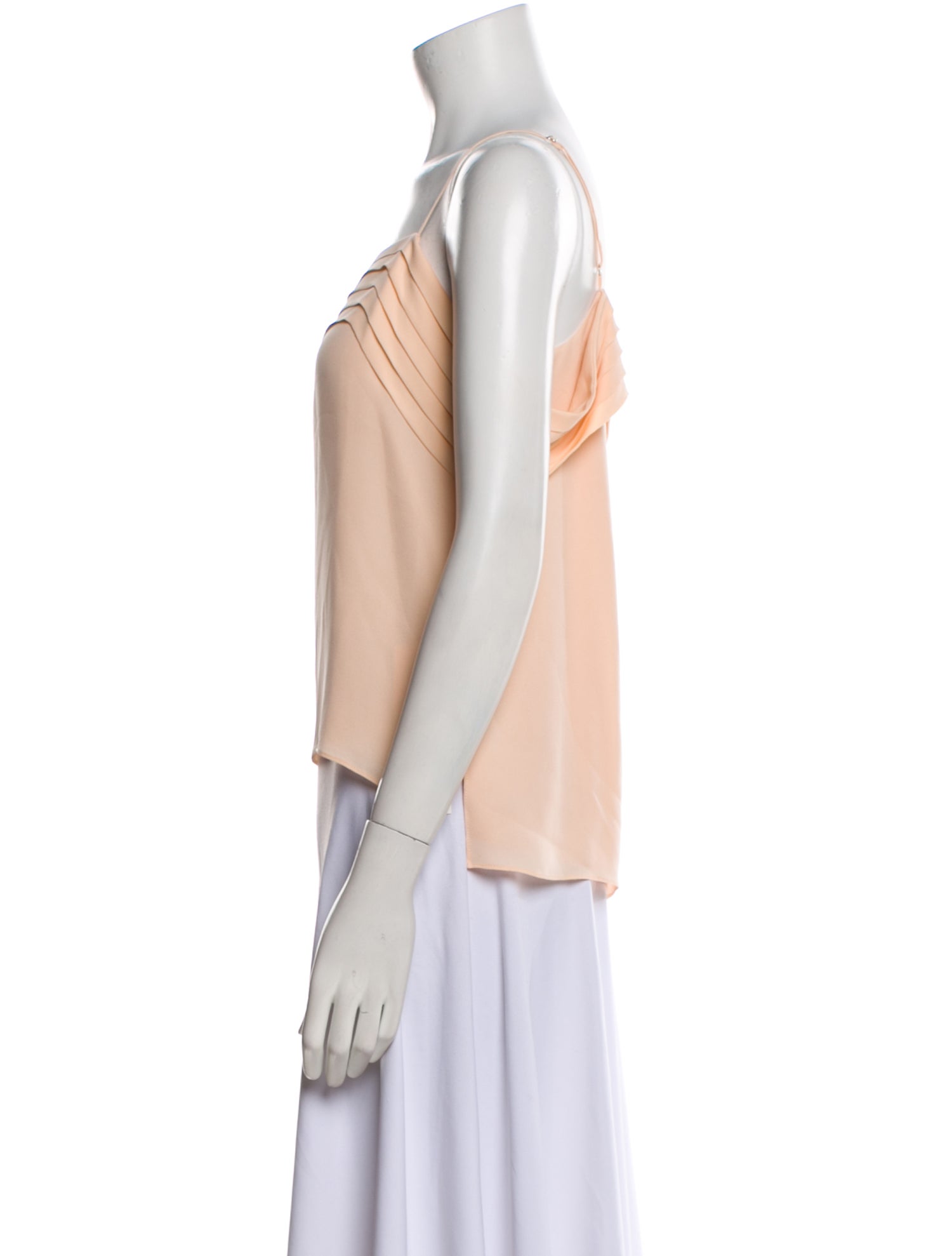 T by Alexander Wang Silk Square Neckline Crop Top