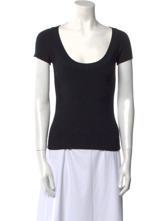 T by Alexander Wang Scoop Neck Short Sleeve T-Shirt