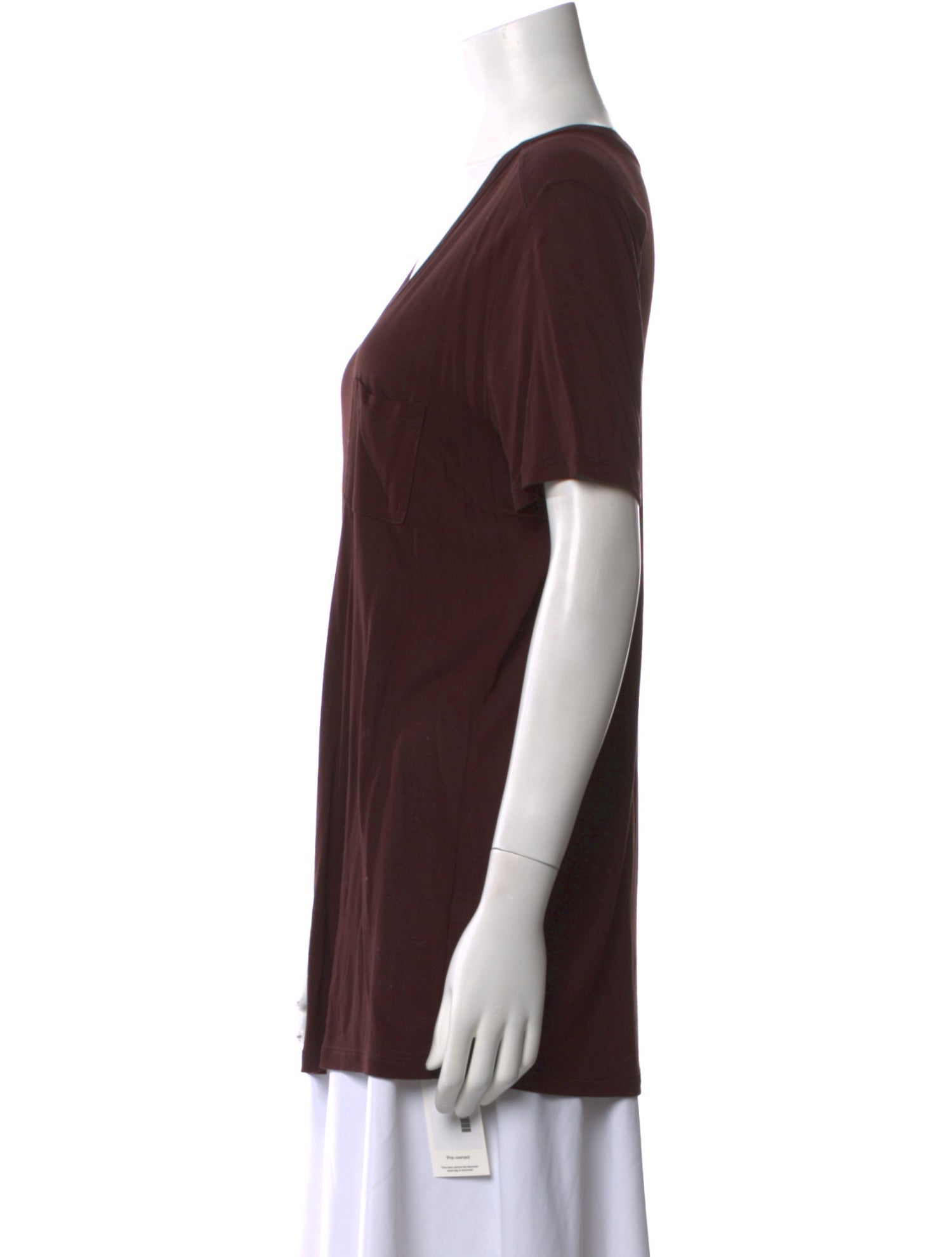 T by Alexander Wang V-Neck Short Sleeve T-Shirt