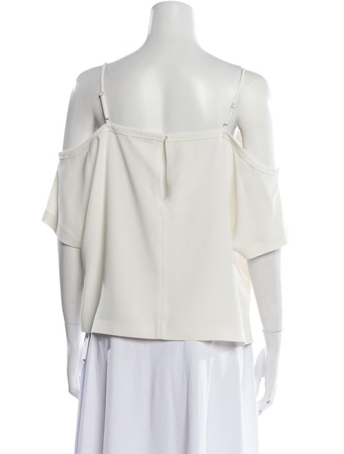 T by Alexander Wang Silk Square Neckline Crop Top