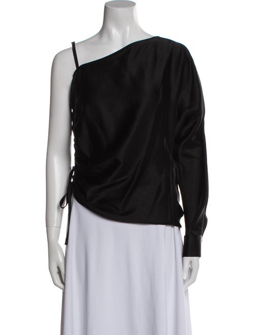 T by Alexander Wang One-Shoulder Long Sleeve Top