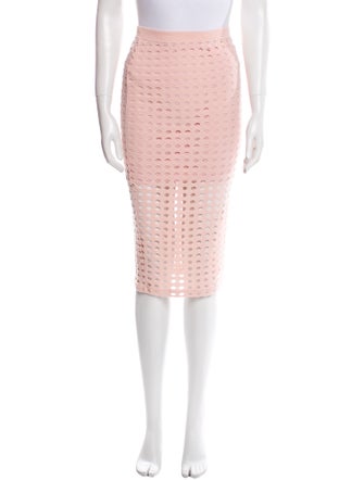 T by Alexander Wang Cutout Accent Knee-Length Skirt