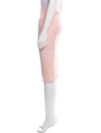 T by Alexander Wang Cutout Accent Knee-Length Skirt