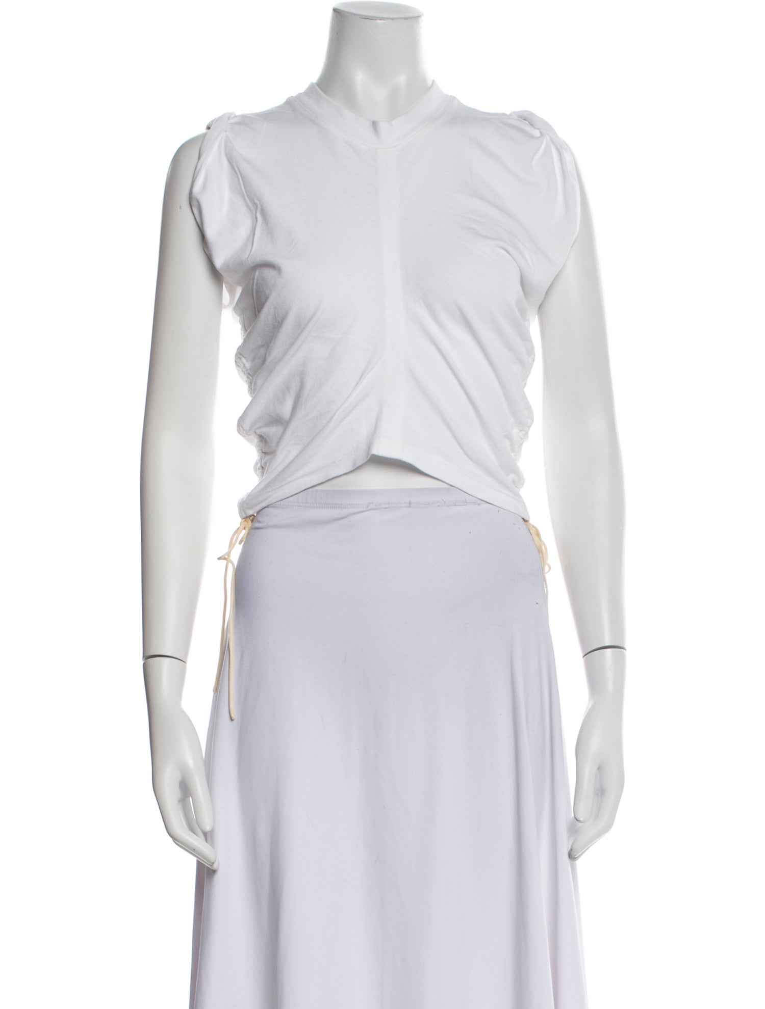 T by Alexander Wang V-Neck Sleeveless Crop Top