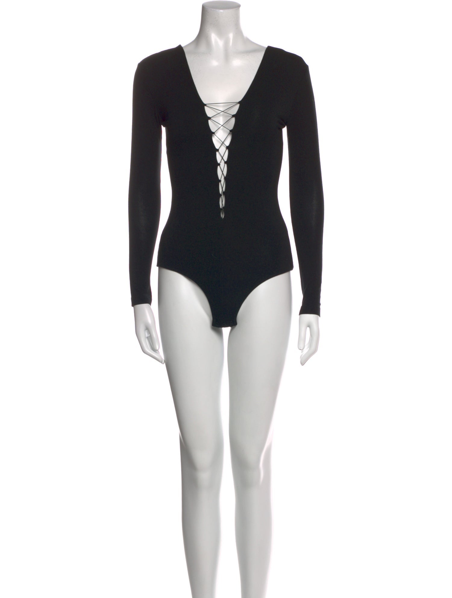 T by Alexander Wang V-Neck Long Sleeve Bodysuit