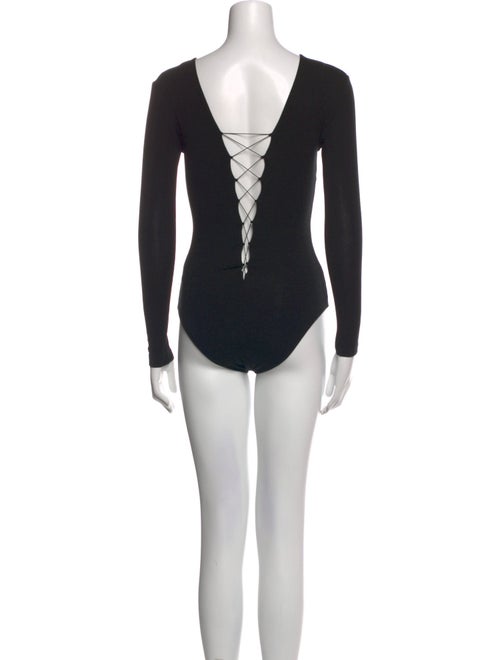 T by Alexander Wang V-Neck Long Sleeve Bodysuit