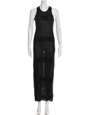 T by Alexander Wang Scoop Neck Long Dress