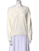 T by Alexander Wang Bateau Neckline Long Sleeve Sweatshirt