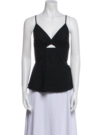 T by Alexander Wang Square Neckline Sleeveless Top
