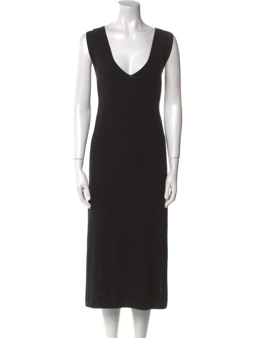 T by Alexander Wang V-Neck Midi Length Dress