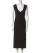T by Alexander Wang V-Neck Midi Length Dress