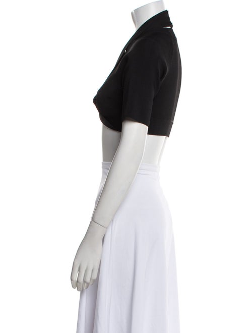 T by Alexander Wang Square Neckline Short Sleeve Crop Top