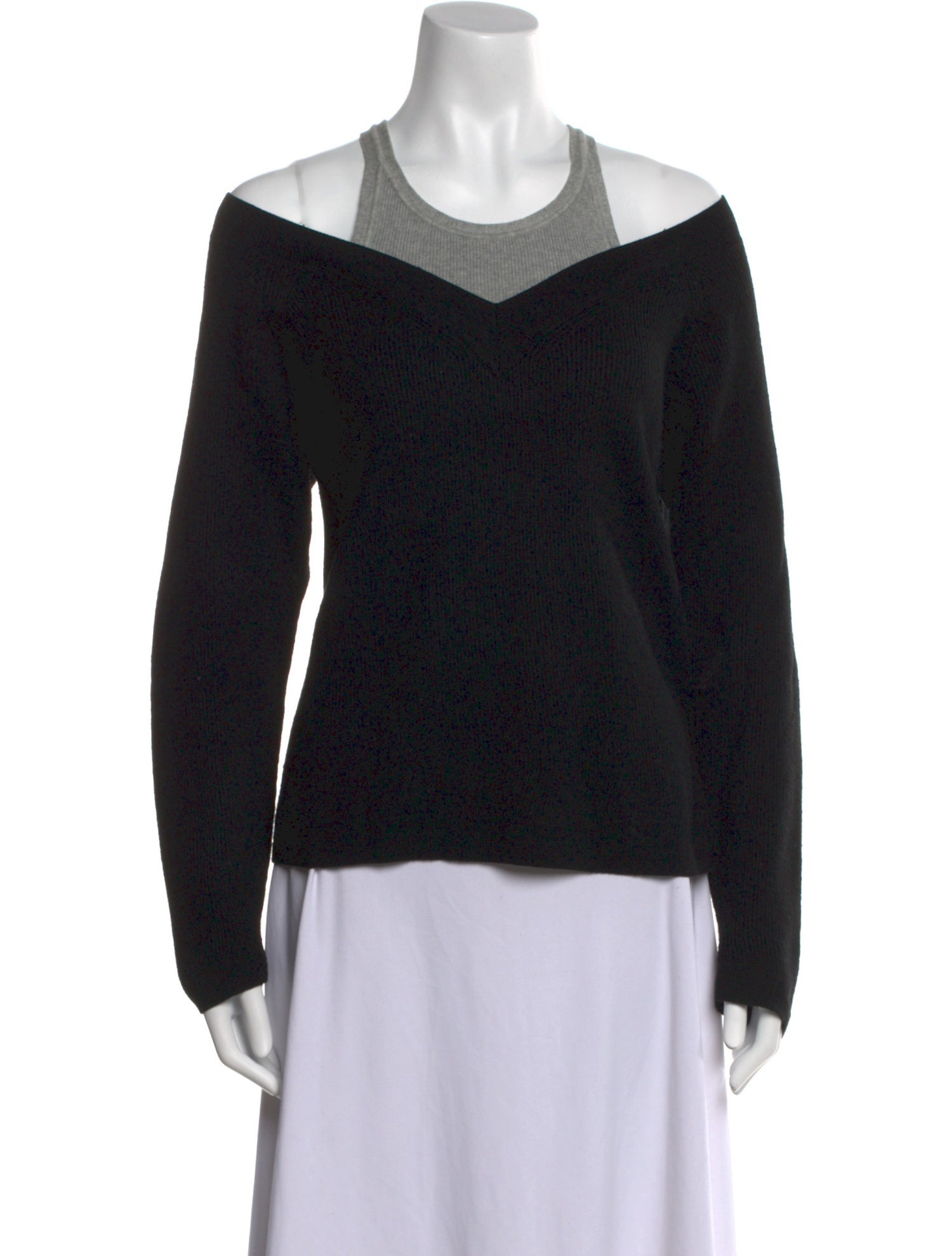 T by Alexander Wang Merino Wool Crew Neck Sweatshirt