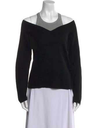 T by Alexander Wang Merino Wool Crew Neck Sweatshirt