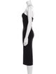 T by Alexander Wang Square Neckline Midi Length Dress