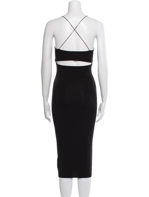 T by Alexander Wang Square Neckline Midi Length Dress
