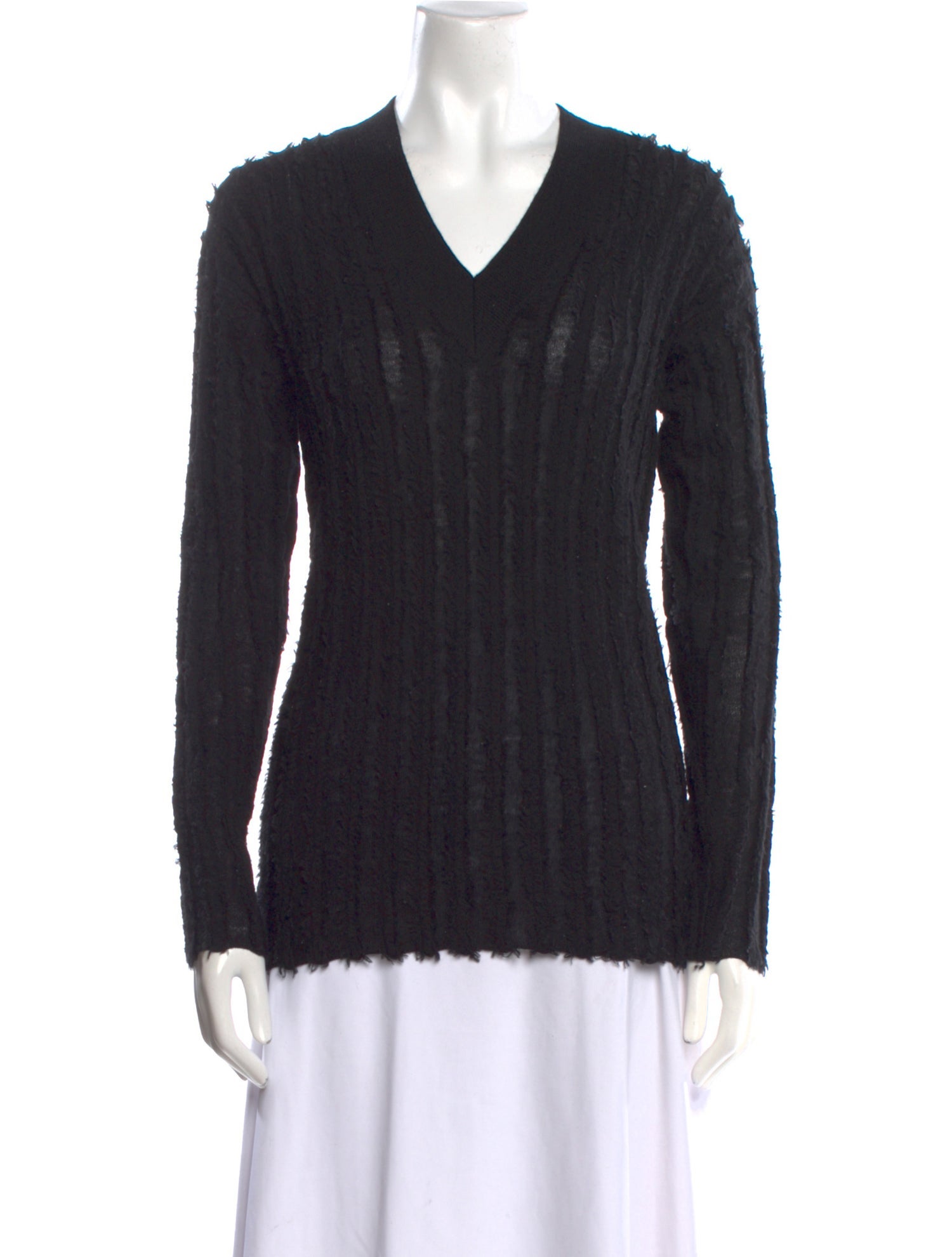 T by Alexander Wang Merino Wool V-Neck Sweater