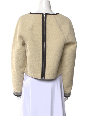 T by Alexander Wang Bateau Neckline Long Sleeve Sweatshirt