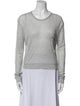 T by Alexander Wang Scoop Neck Long Sleeve Sweatshirt