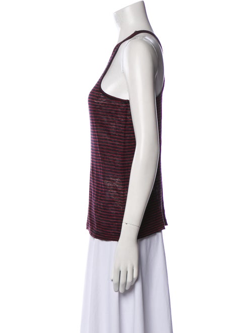 T by Alexander Wang Linen Striped Top