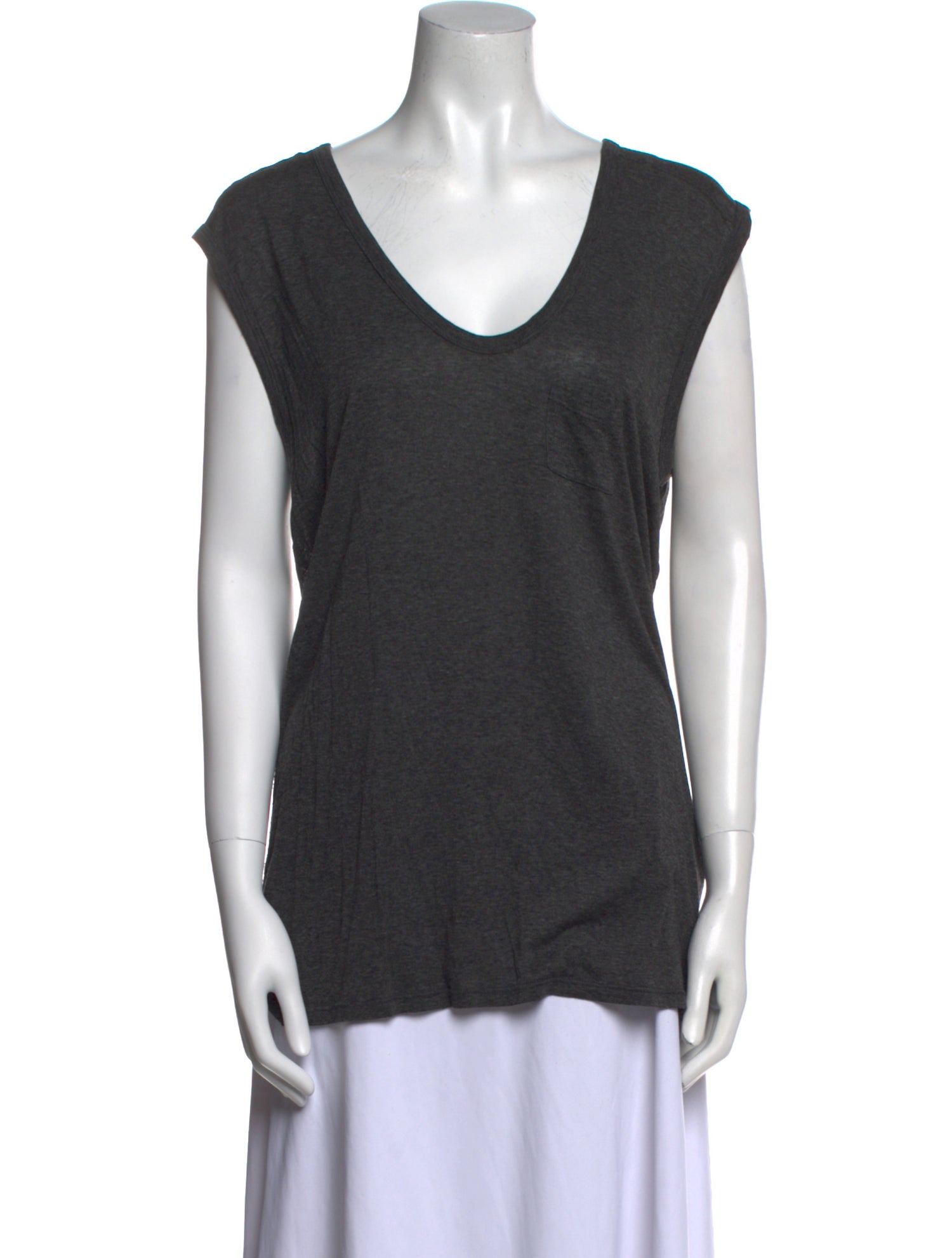 T by Alexander Wang V-Neck Sleeveless T-Shirt