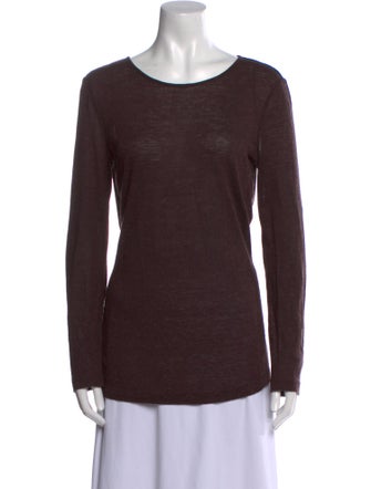 T by Alexander Wang Scoop Neck Long Sleeve T-Shirt