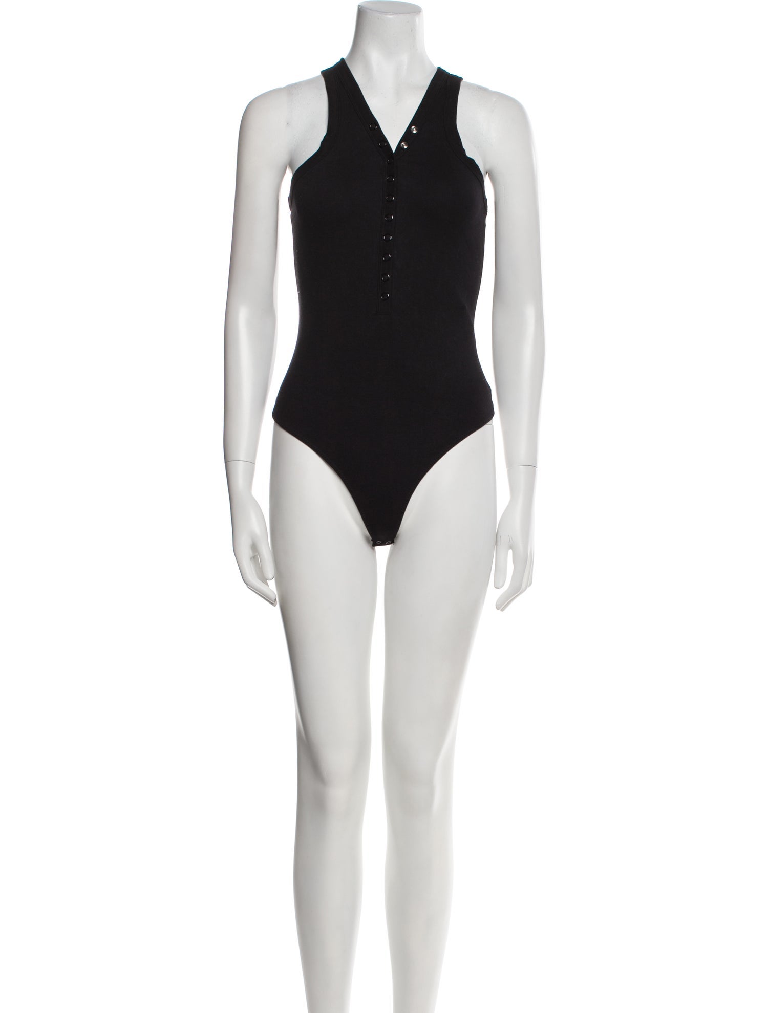 T by Alexander Wang V-Neck Sleeveless Bodysuit