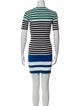 T by Alexander Wang Striped Mini Dress