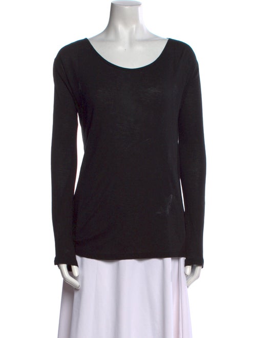 T by Alexander Wang Scoop Neck Long Sleeve T-Shirt