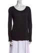 T by Alexander Wang Scoop Neck Long Sleeve T-Shirt