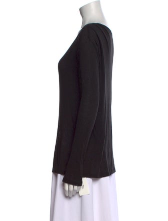T by Alexander Wang Scoop Neck Long Sleeve T-Shirt