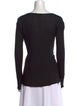 T by Alexander Wang Scoop Neck Long Sleeve T-Shirt