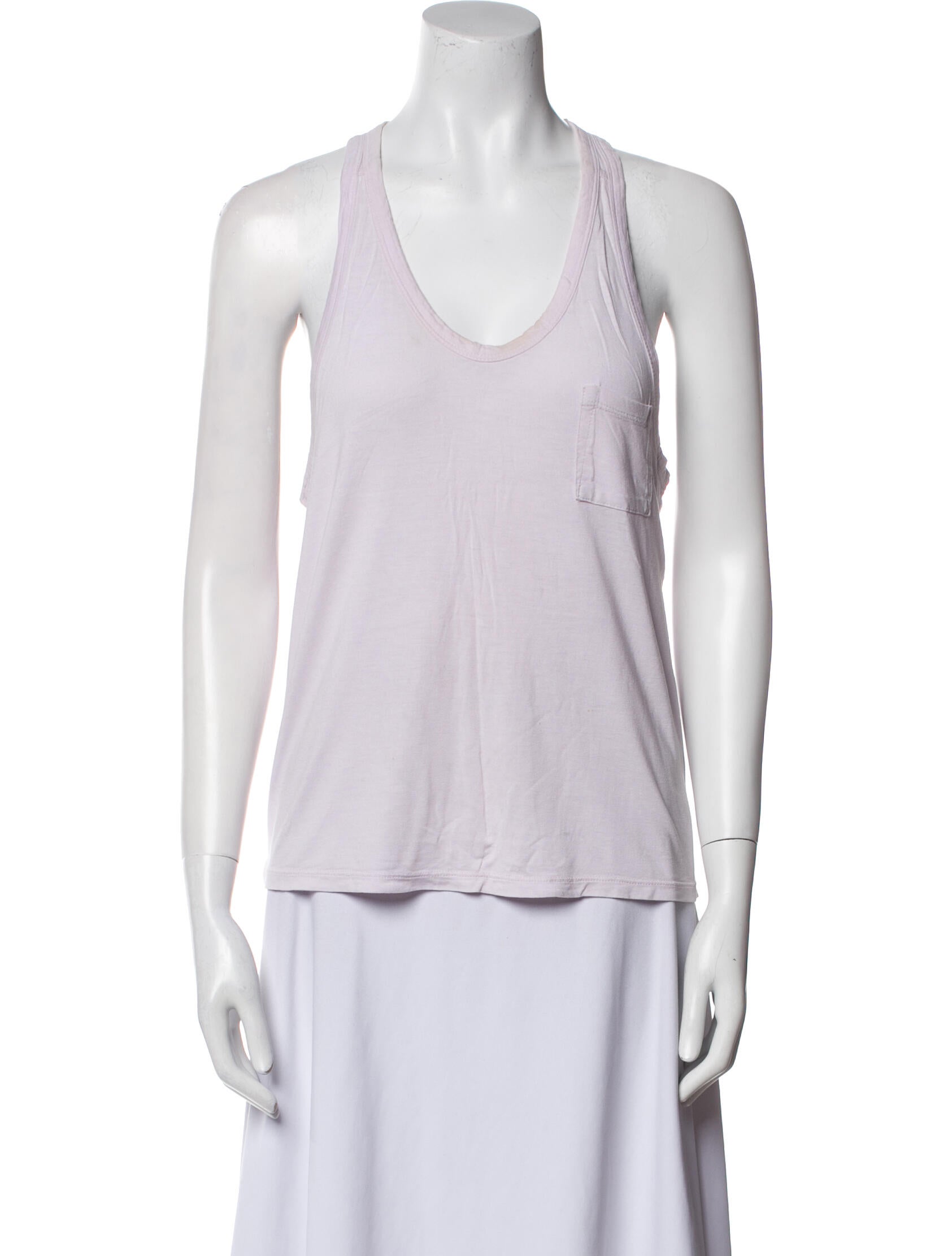 T by Alexander Wang Scoop Neck Sleeveless Top