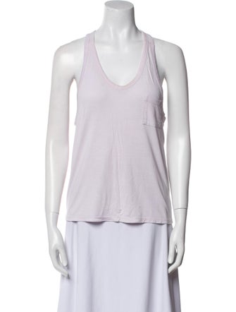 T by Alexander Wang Scoop Neck Sleeveless Top