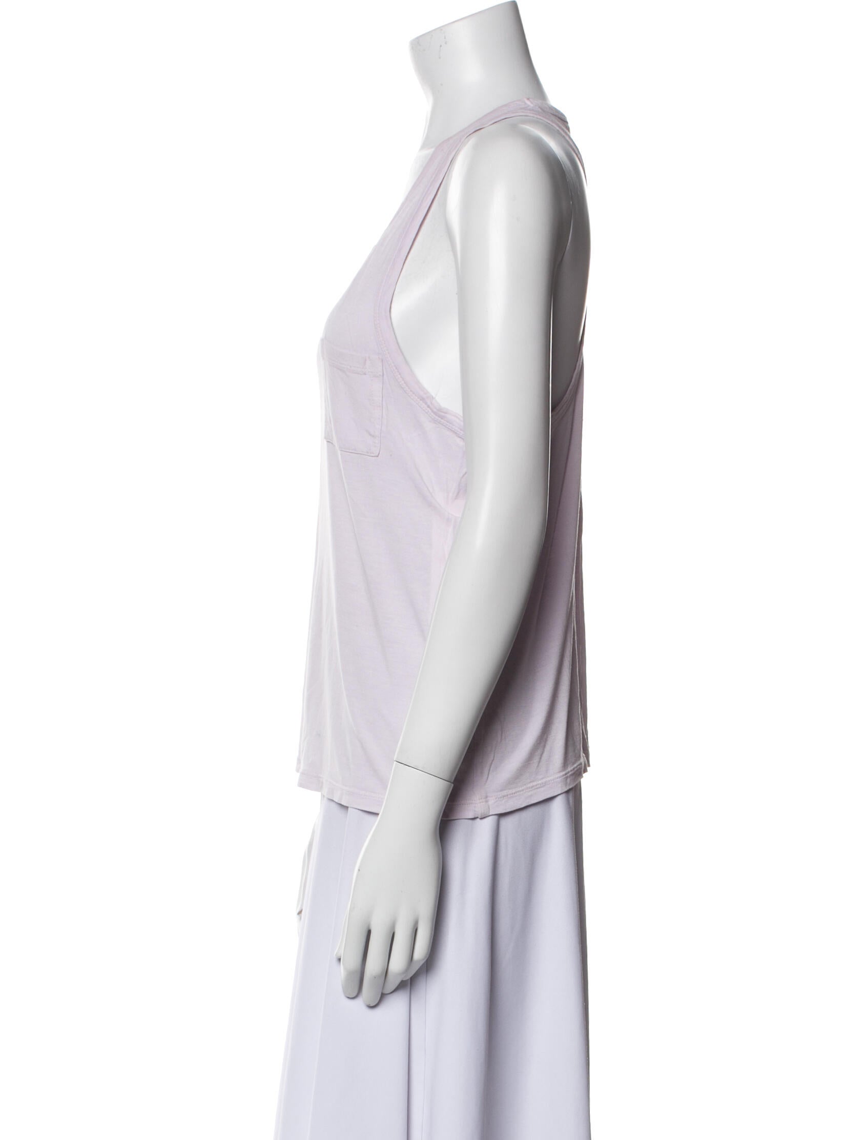 T by Alexander Wang Scoop Neck Sleeveless Top