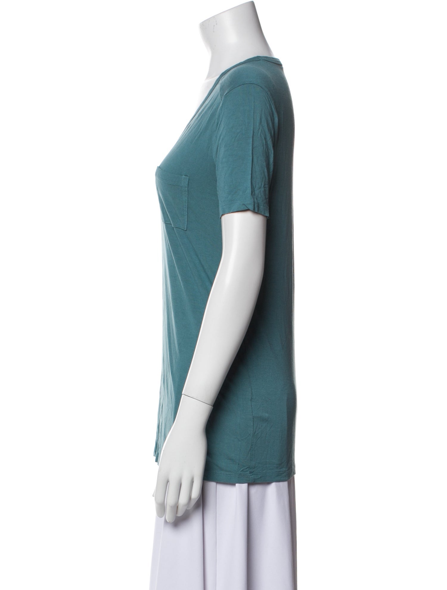 T by Alexander Wang V-Neck Short Sleeve T-Shirt