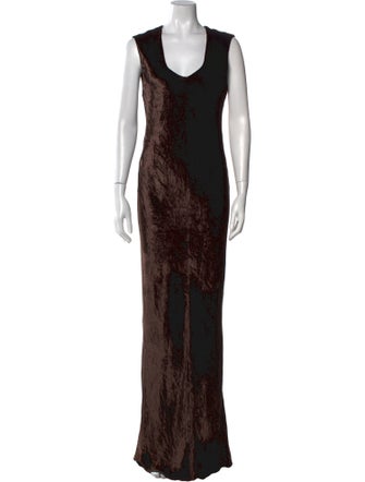 T by Alexander Wang Scoop Neck Long Dress
