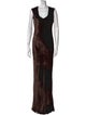 T by Alexander Wang Scoop Neck Long Dress