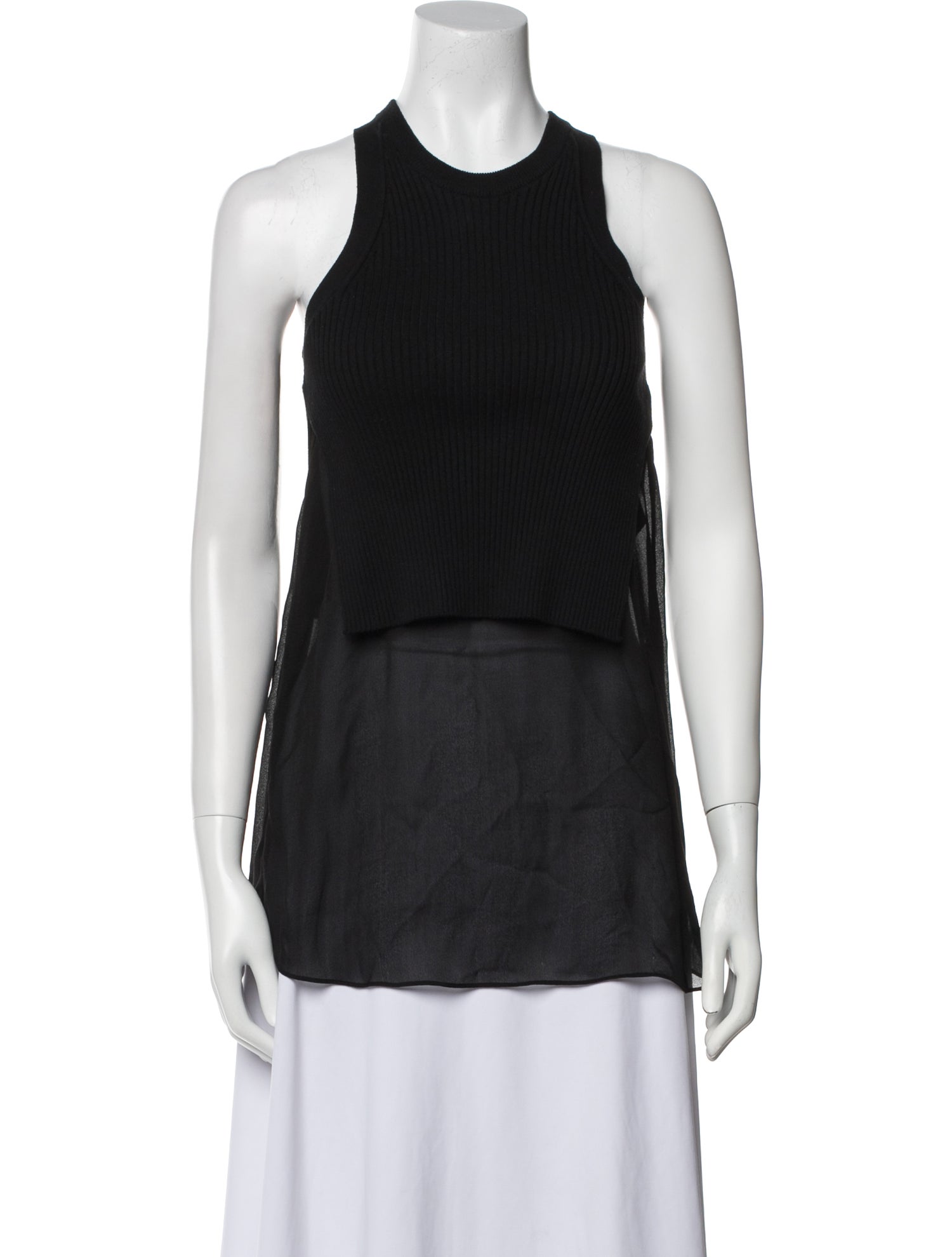 T by Alexander Wang Crew Neck Sleeveless Top