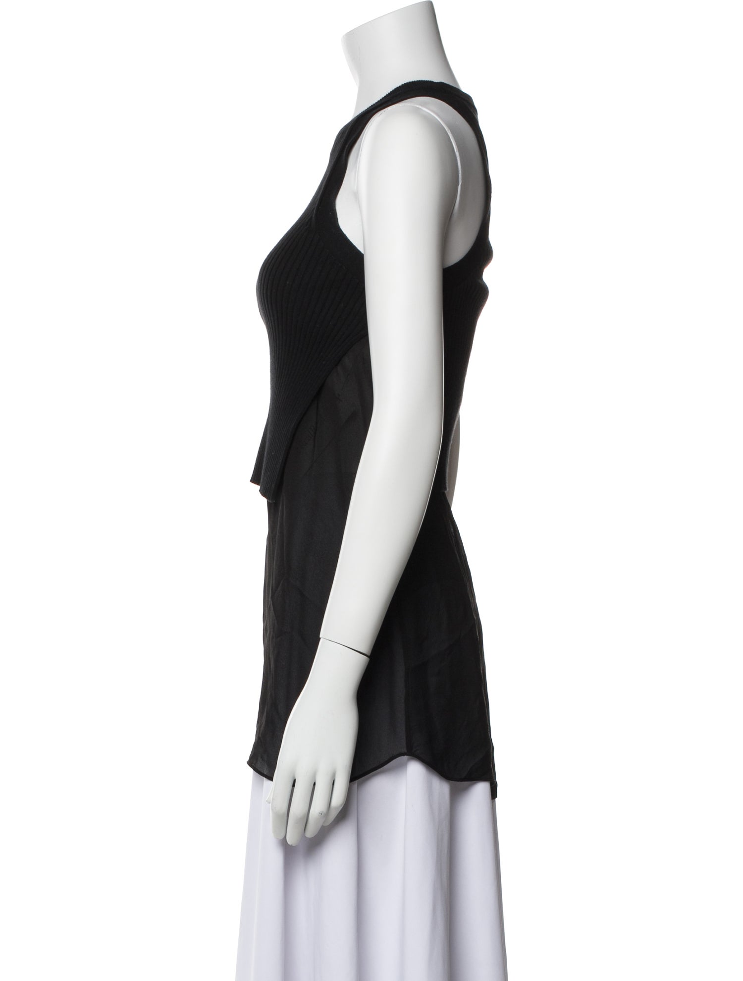 T by Alexander Wang Crew Neck Sleeveless Top