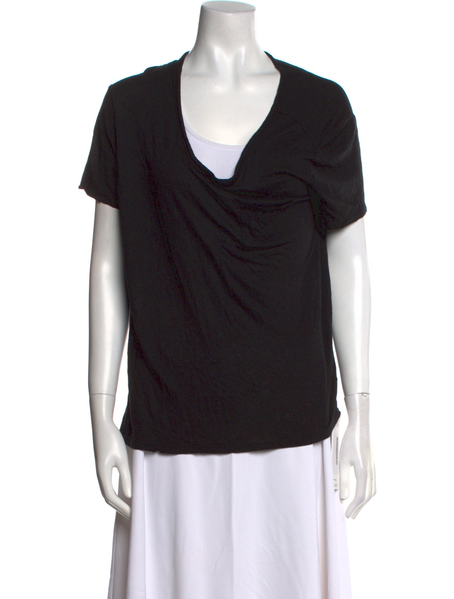 T by Alexander Wang Cowl Neck Short Sleeve T-Shirt