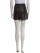 T by Alexander Wang Leather Trim Embellishment Mini Skirt