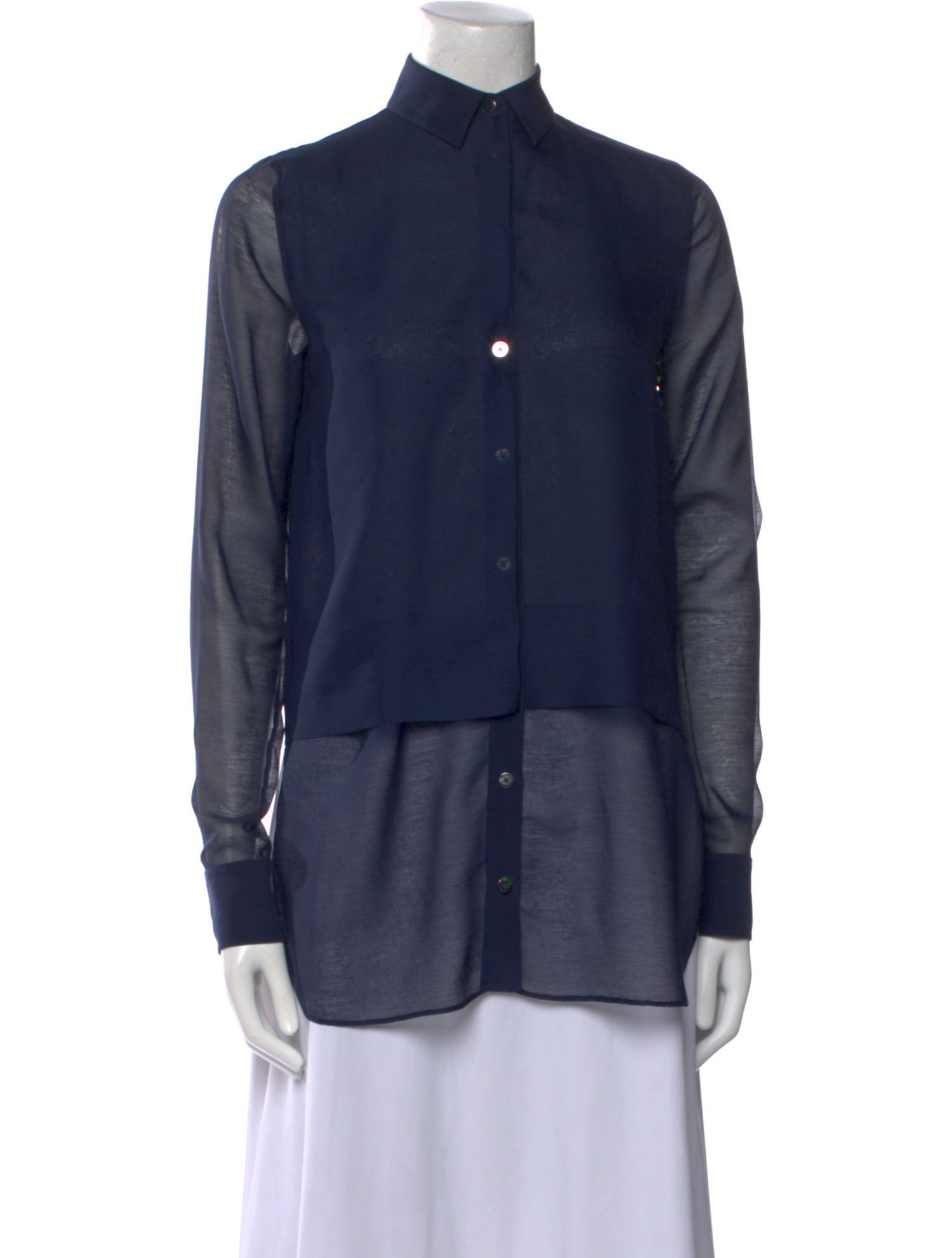 T by Alexander Wang Long Sleeve Button-Up Top