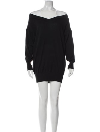 T by Alexander Wang Off-The-Shoulder Long Sleeve Tunic