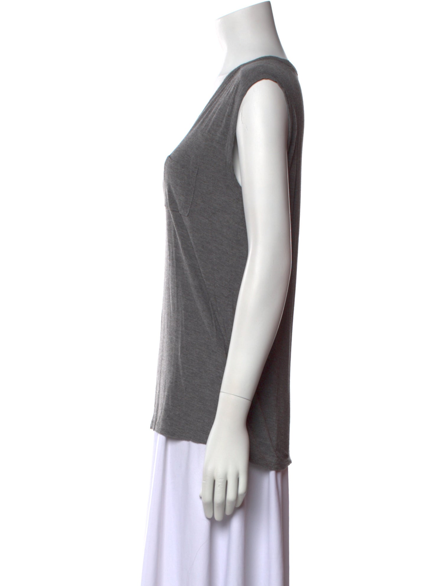 T by Alexander Wang V-Neck Sleeveless T-Shirt