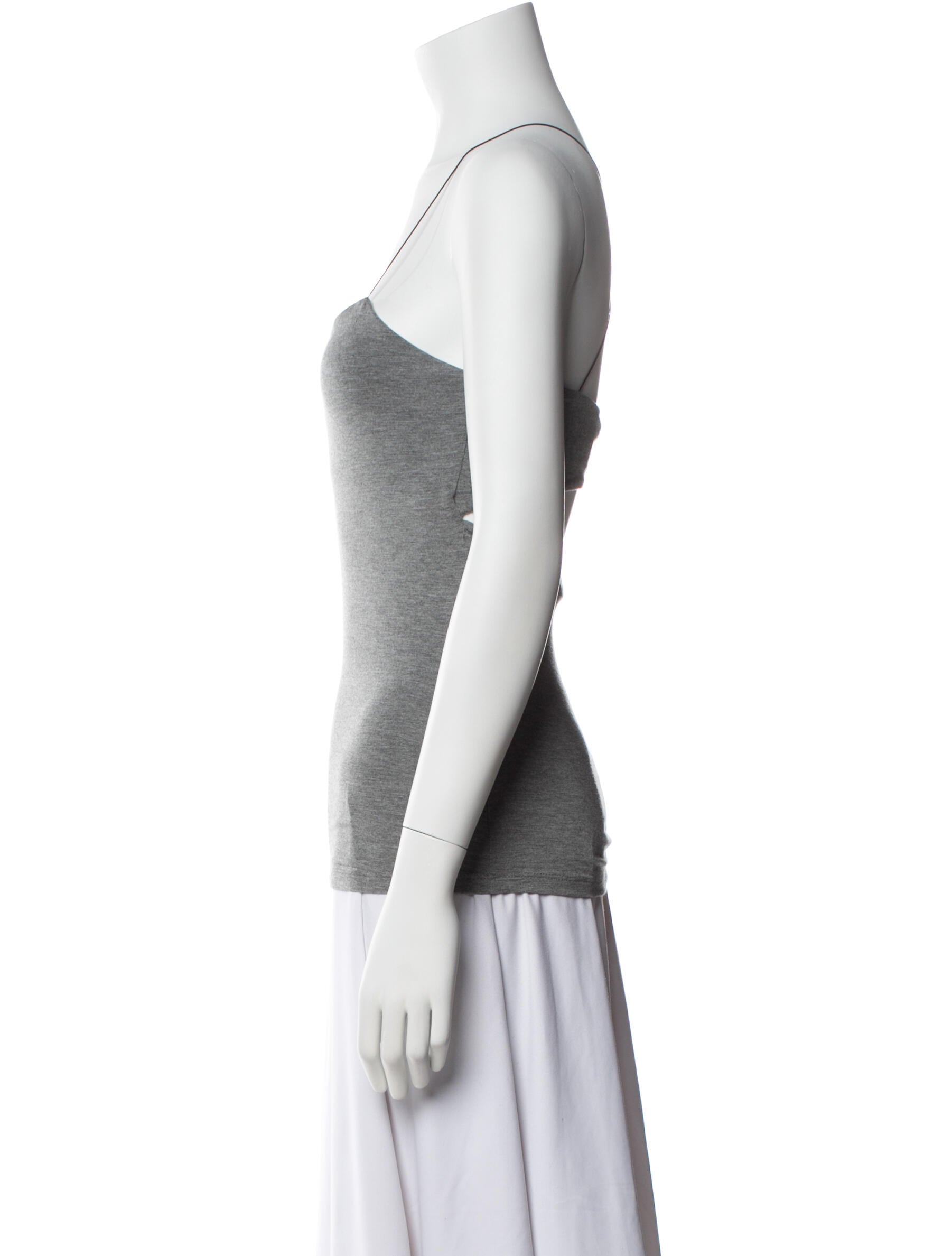 T by Alexander Wang Square Neckline Sleeveless Top