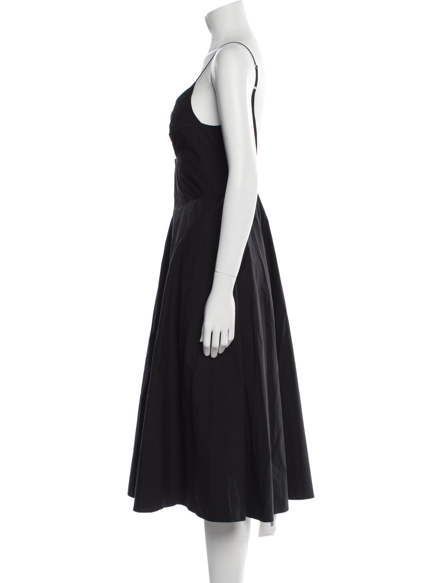 T by Alexander Wang V-Neck Midi Length Dress