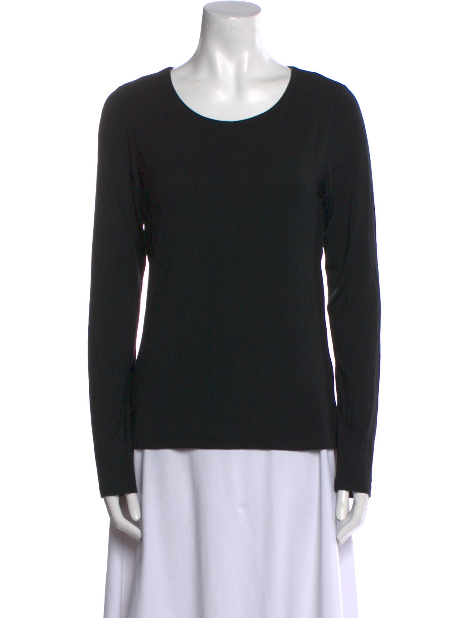 T by Alexander Wang Scoop Neck Long Sleeve Sweatshirt
