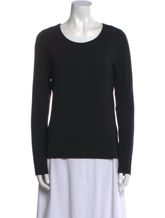 T by Alexander Wang Scoop Neck Long Sleeve Sweatshirt